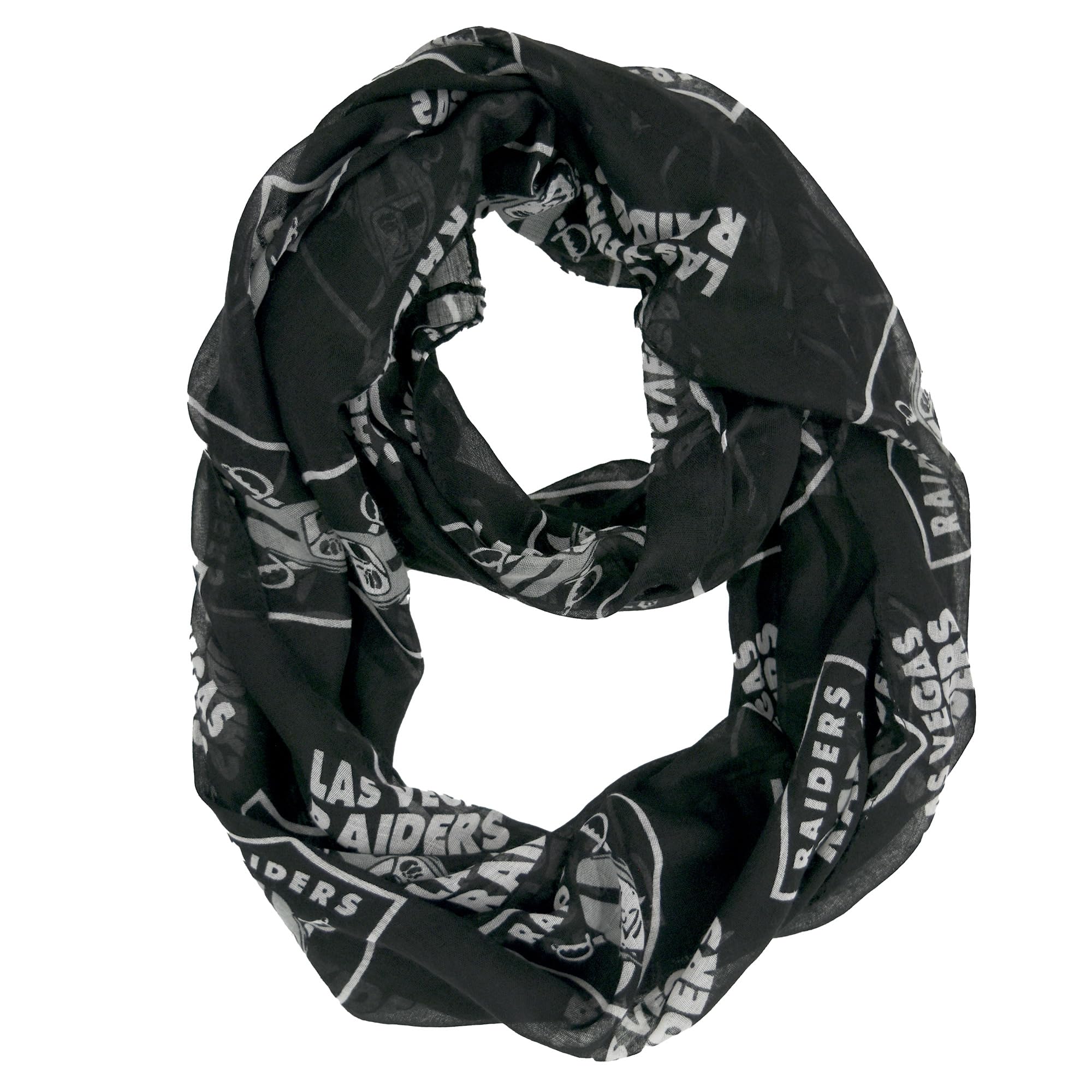 Littlearth Sciarpa Trasparente Infinity, Colore della Squadra, 70" x 25" Donna