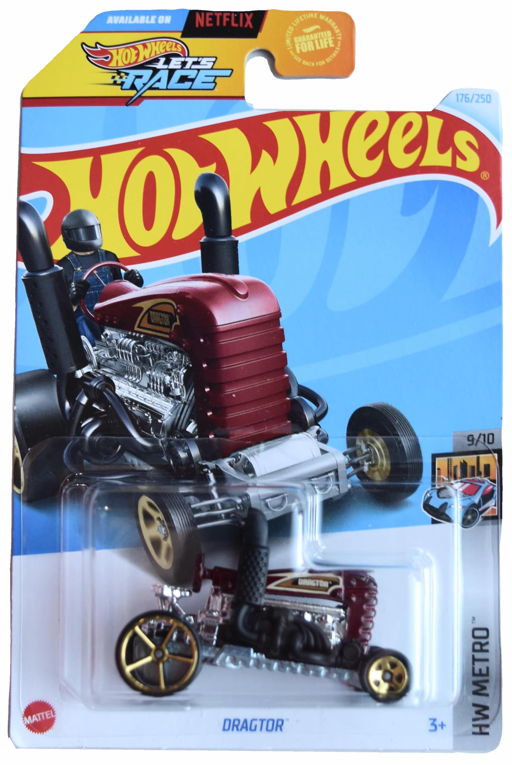 Amazon.com: Hot Wheels Dragtor, HW Metro 9/10 [red] 176/250 : Toys
