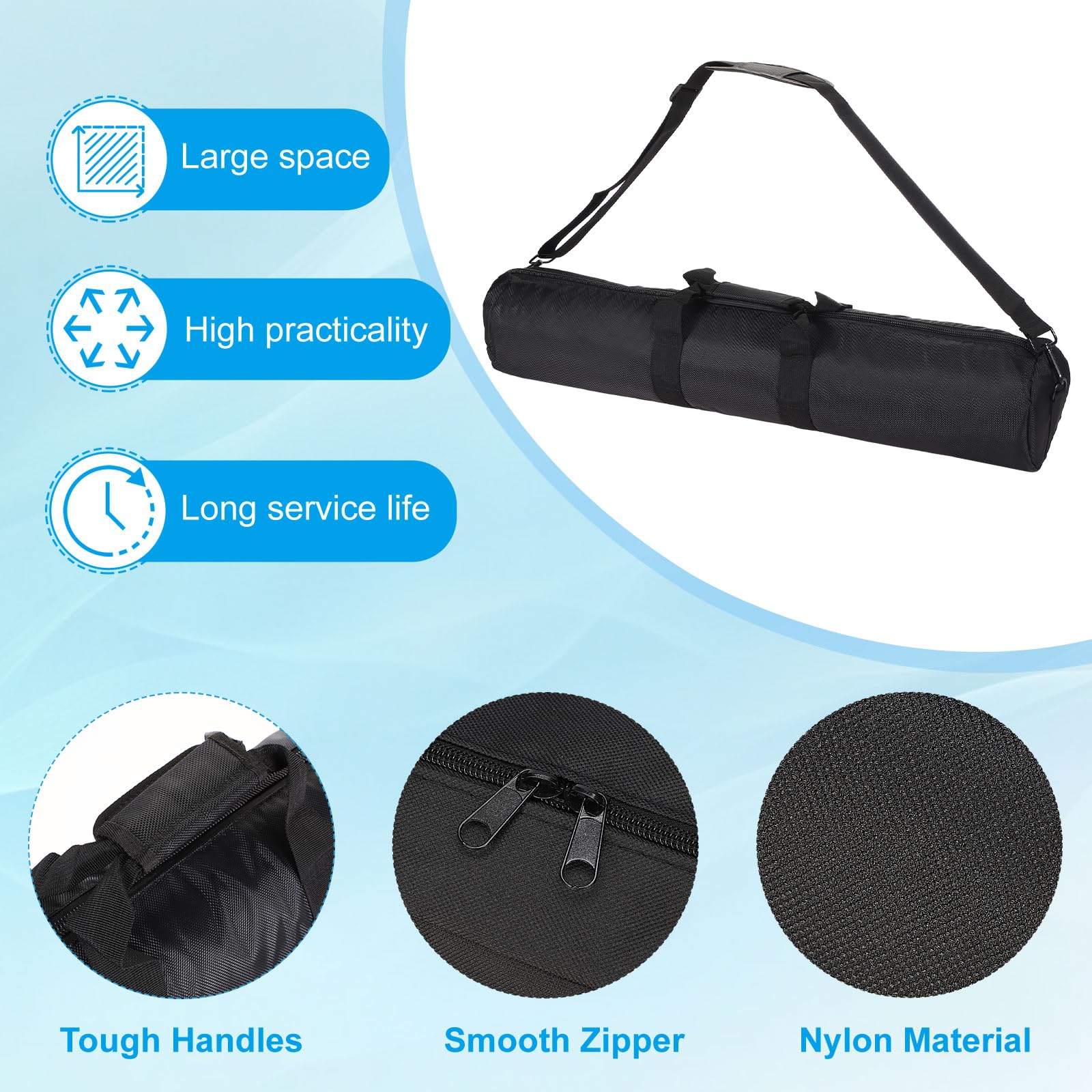 PATIKIL 31.5"x5.12" Étui de Transport pour Trépied Sac de Trépied Noir