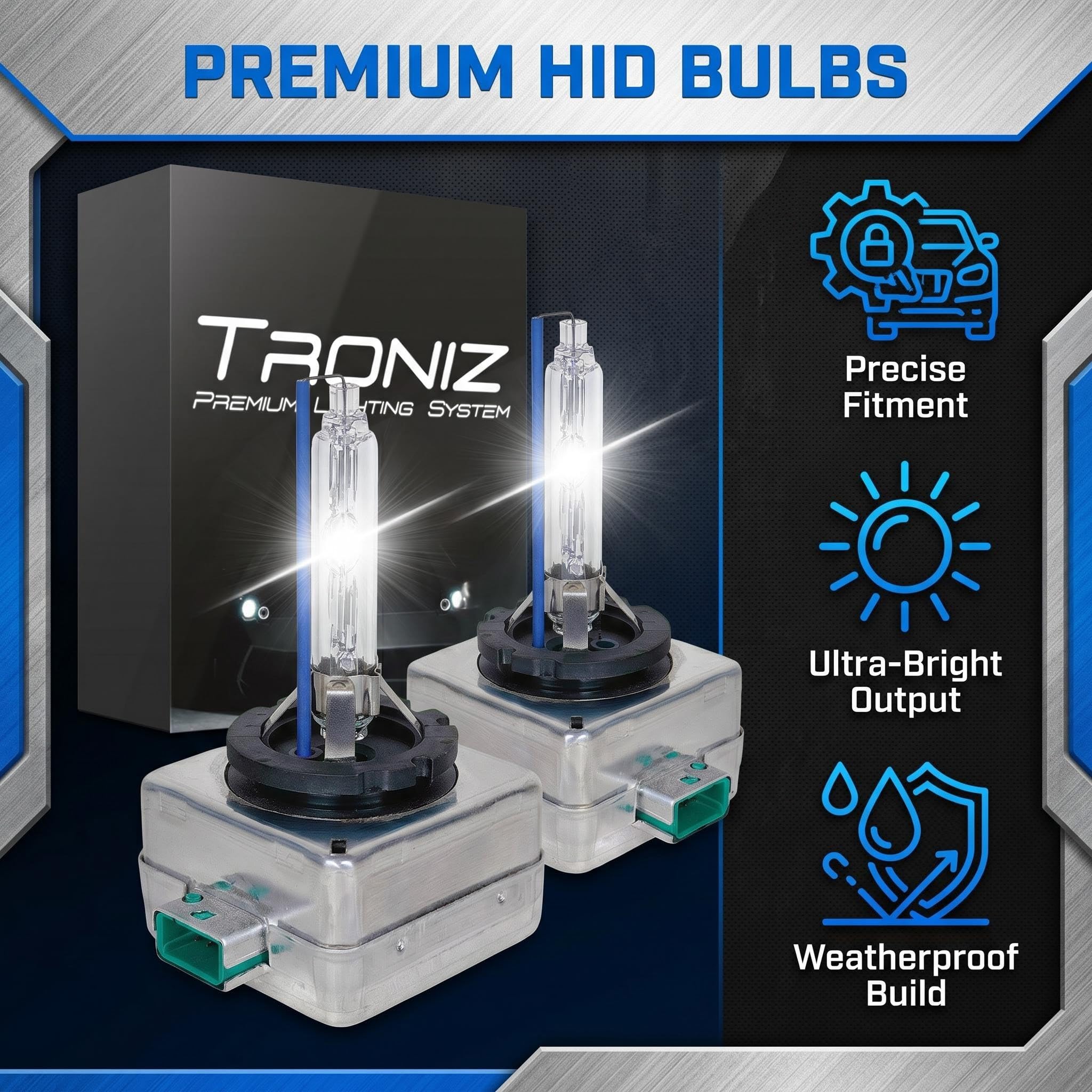 HID XENON D3S/D3R バルブ 2個セット Amazon.com: Troniz D3S D3R HID Bulbs 35W Super Bright Factory