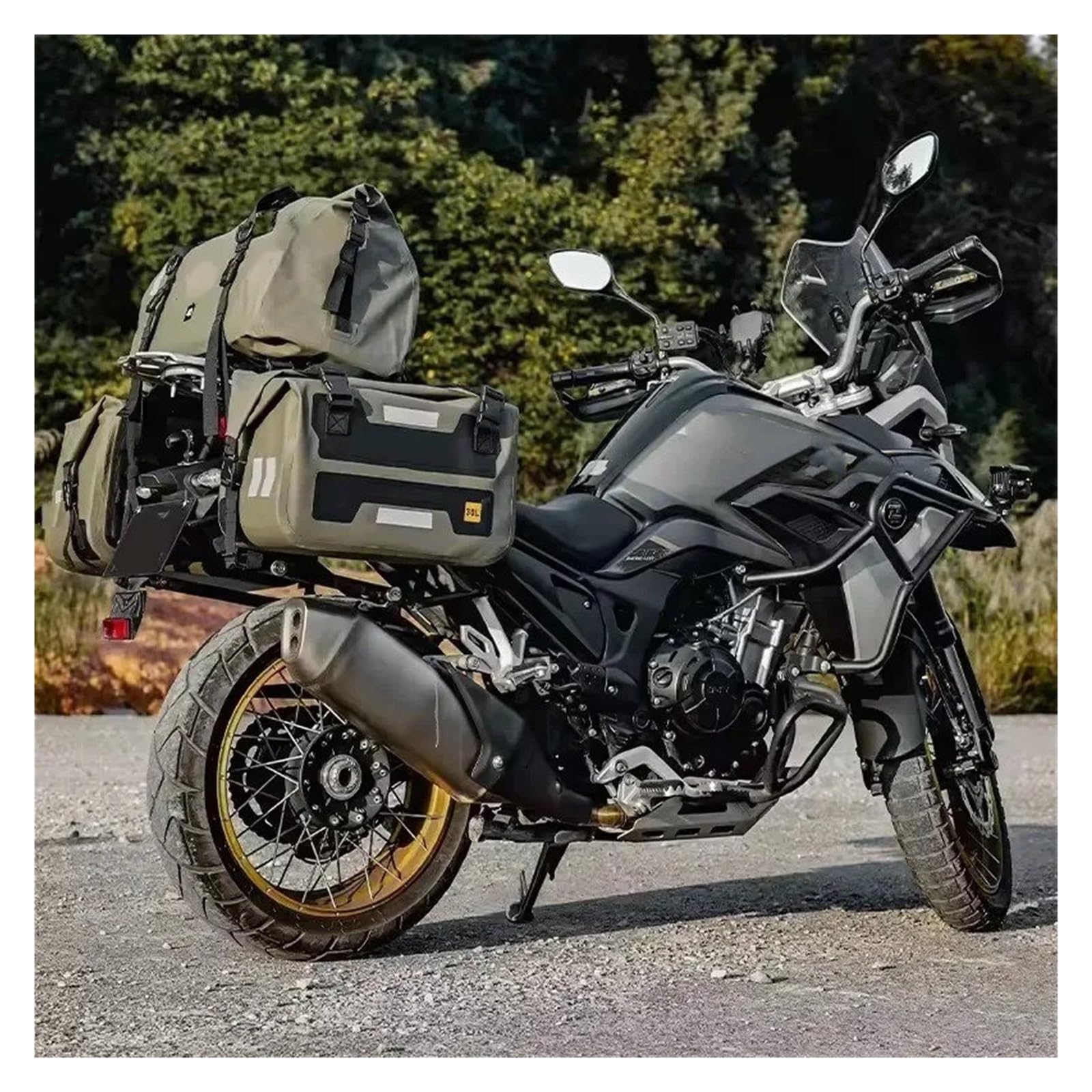Borsa Moto Borse Da Moto Borsa Sella Per Bagagli Esterno Impermeabile Di Grande Capacità Sedile Posteriore Selle Moto Bagagli(Seat bag 66L no l)