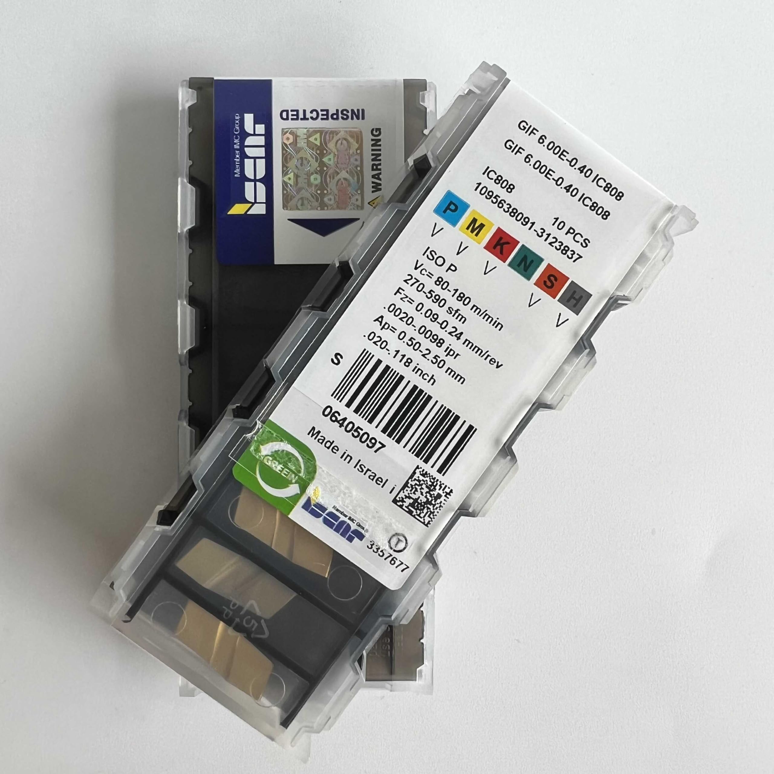 Lames en carbure de tungstène GIF6.00E-0.40 IC808 plaquettes de coupe pour tournage