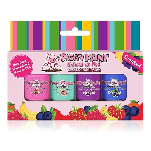 Piggy Paint - Esmalte de uñas 100 no tĂłxico para niñas seguro libre de productos quĂmicos de bajo olor para niños paquete de 4 unidades hada de Piggy Paint - Esmalte de uñas 100 no tĂłxico para niñas seguro libre de productos quĂmicos de bajo olor para niños paquete de 4 unidades hada de