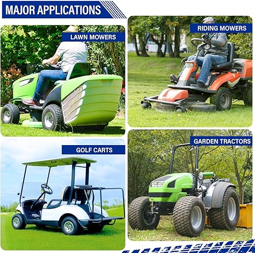 Vista 213 de MOTORHOT Neumáticos para cortacésped de 15 x 6.00-6 de 4 capas para tractor de césped y jardín, neumáticos para carrito de golf, sin cámara, 15 x
