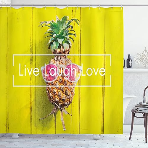 Miniatura 41 de Ambesonne Cortina de ducha abstracta, placa indusrial, ilustración de fachada, elemento de construcción resistente, moderno, juego de decoración de