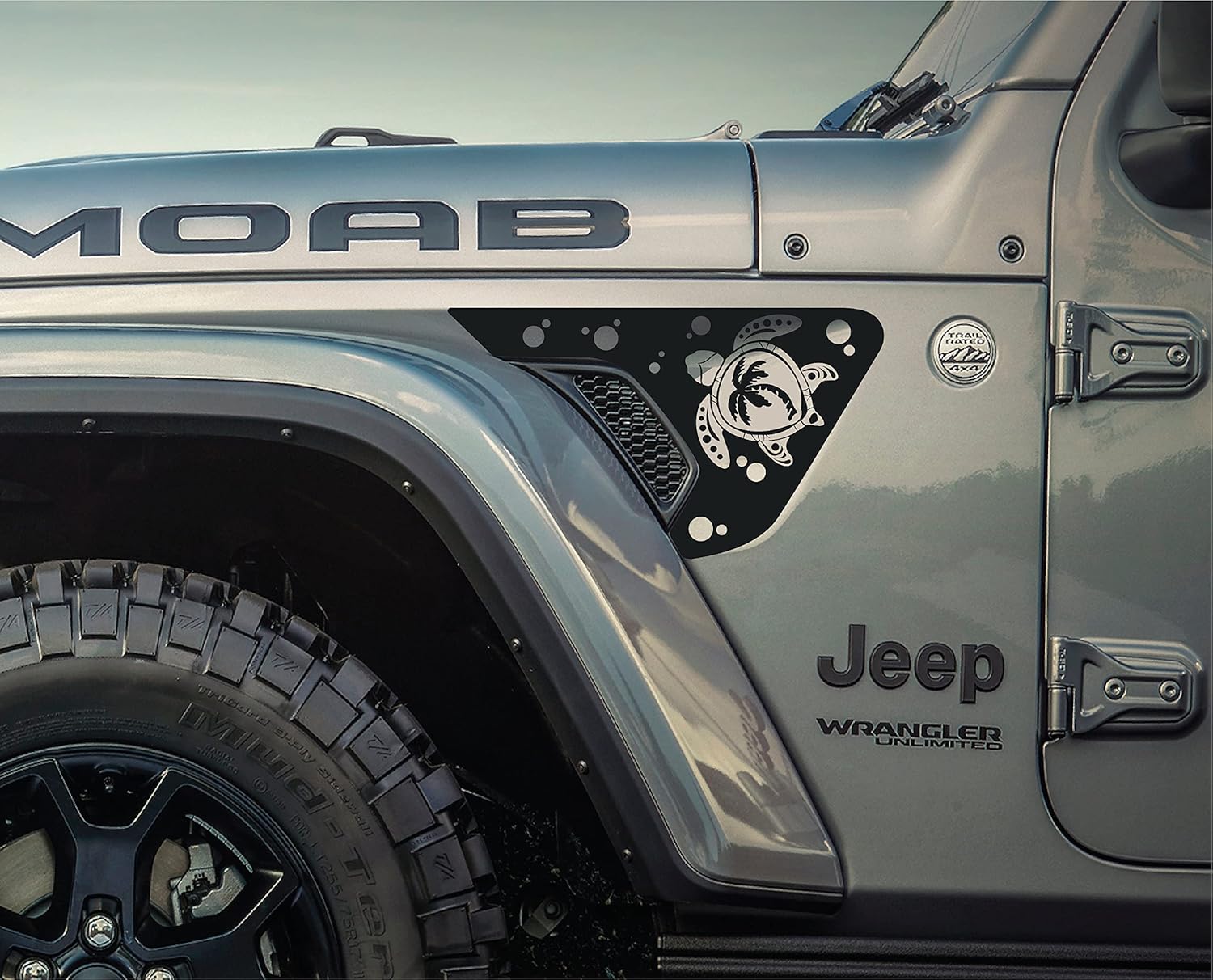 Amazon.com - AnyStickerYouWant - Ocean Sea Turtle Fender Vent Vinyl Decal Sticker Fits