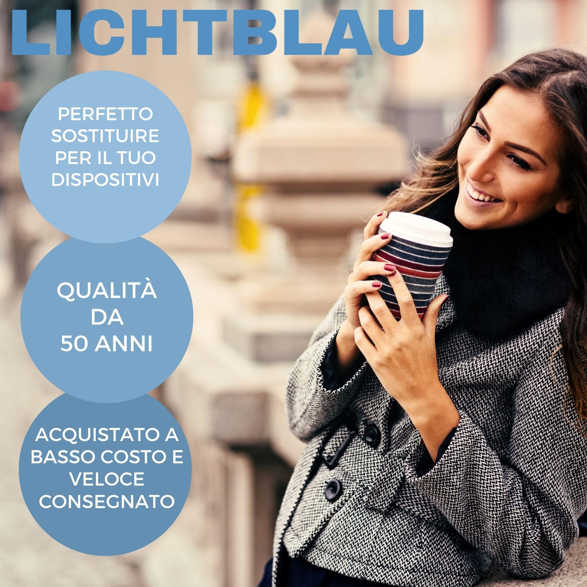 LICHTBLAU Pompa ULKA EP5GW 48W 230V I pompa di ricambio ignifuga adatta per Philips Saeco 996530007753 12000140 DeLonghi 5113211311 Miele 5035151 & Krups MS-622743 I