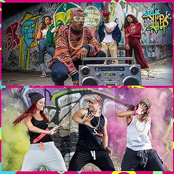 Amazon.com: XEPST 80s 90s Hip Hop Accessories for Women Men, 80s