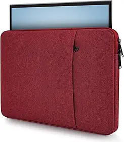 Capa para monitor portátil de 15,6 polegadas, bolsa de transporte de 16,1 polegadas compatível com monitores portáteis Lepow GTEK ViewSonic KYY AOC 39.6 cm USB-C Display, 38.1 cm x 27.4 cm vermelho