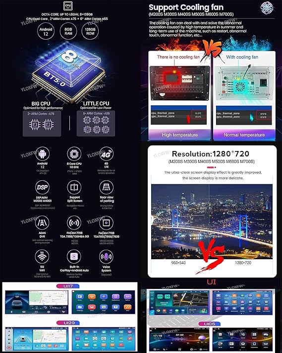 Android 12.0 Radio 2 Din Car Stereo 4G 5G WiFi SWC DSP Carplay Applicable M-azda 3 2004-2009 GPS Navigation 9 Touch Screen Earphone Multimedia Video Player FM BT Receiver,M100s
