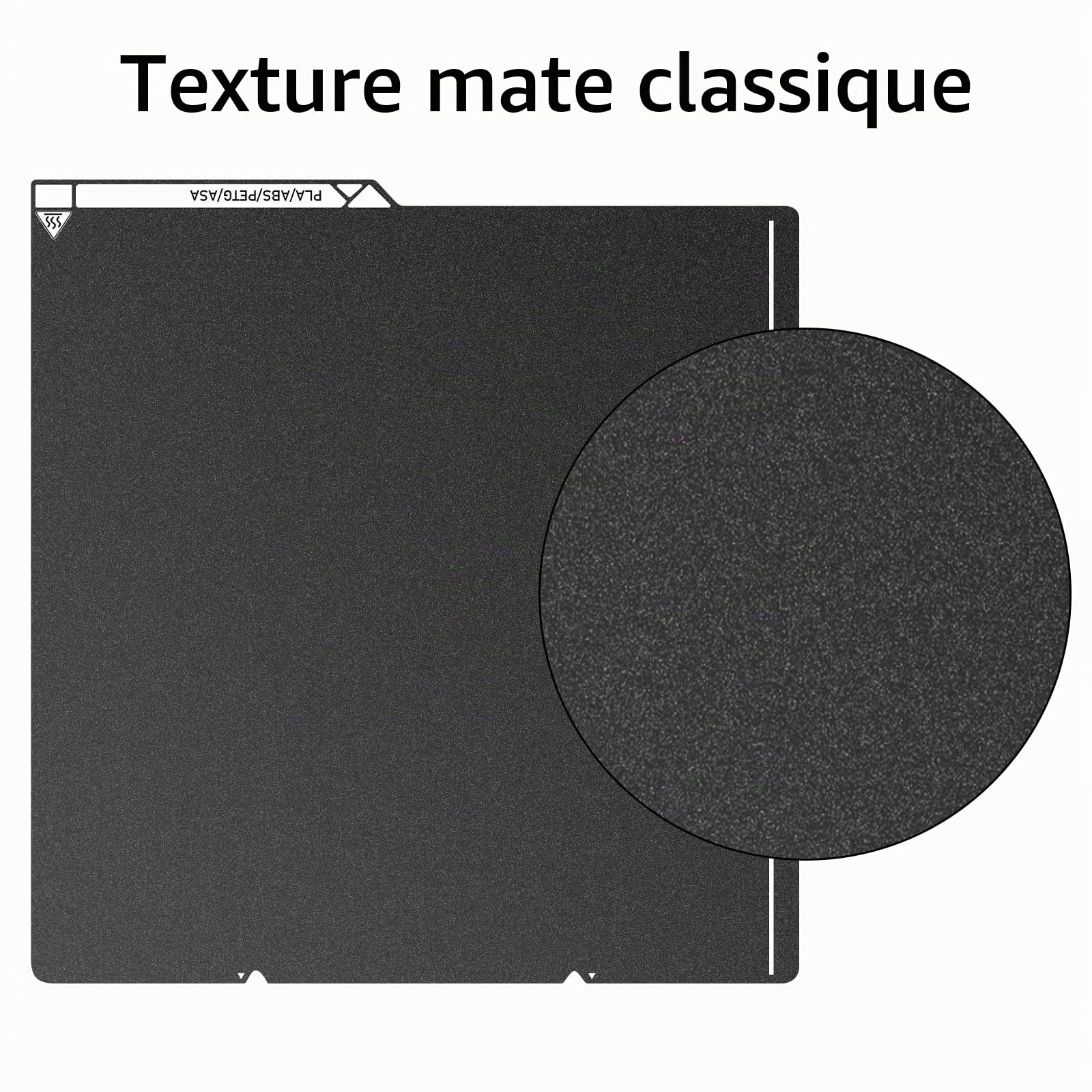 Plaque d'impression PEI 264 x 276 mm, plaque de construction PEI texturée double face en acier à ressort pour Anycubic-Kobra-S13D Kobra-S1/Kobra-S1 Combo-3D