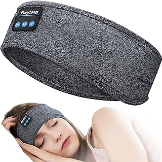 Perytong Sleep Headphones Wireless, Bluetooth Sports Headband Headphones with Ultra-Thin HD Stereo Speakers Perfect for Sleeping,Workout,Jogging,Yoga,Insomnia, Air Travel, Meditation (Charcoal Grey)