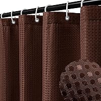 Vista 14 de BBiggood - Juego de cortinas de ducha estrechas negras degradadas, 36 x 72 pulgadas, cortina de ducha pequeña de 36 pulgadas, juego de cortinas