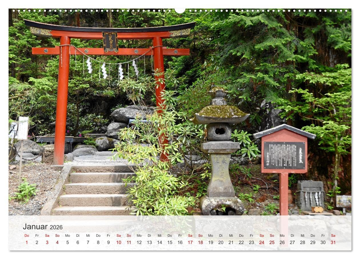 Blick auf ein faszinierendes Land - Japan 2026 (Wandkalender 2026 DIN A2 quer), CALVENDO Monatskalender: Fotos von Tempeln und Gärten aus Japan (CALVENDO Orte)
