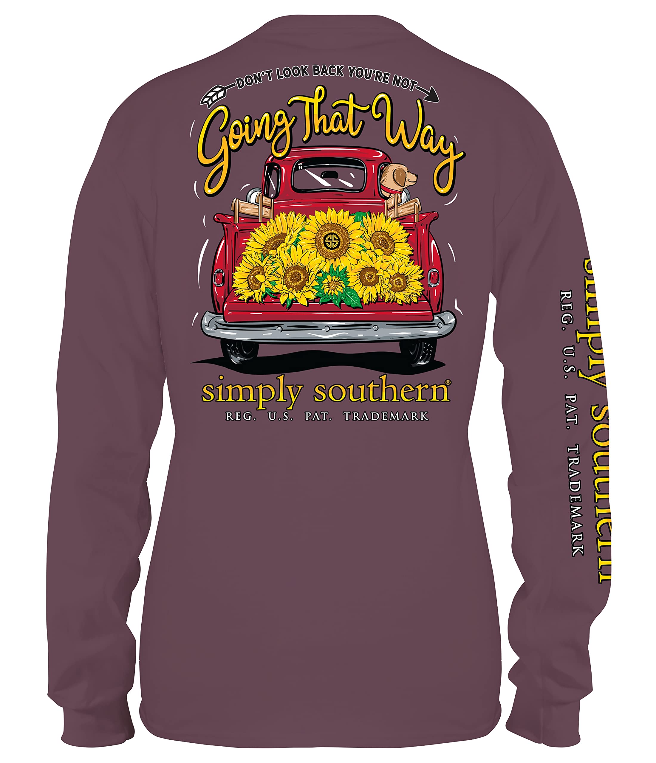 Simply Southern Don’t Look Back You're Not Going That Way Long Sleeve T-Shirt