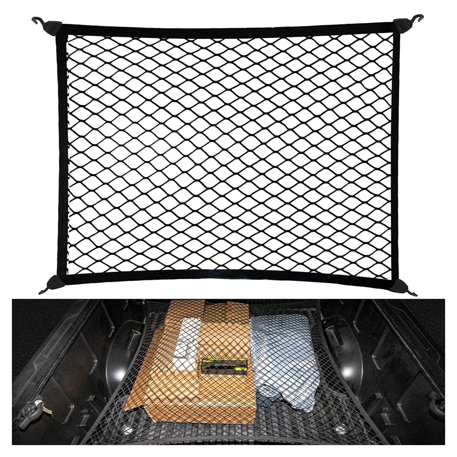 XMBTVAUMN Car Boot Net, for BMW i3(G28) i4(G26) 2023-2026 Elastic Mesh