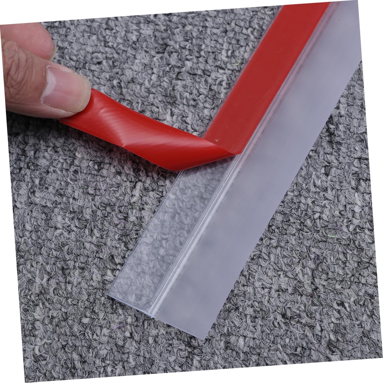 4pcs Transparent Under Door Draft Stopper Seal Soundproof Weather Stripping for Interior Exterior Doors Adhesive to Block Noise and Dust