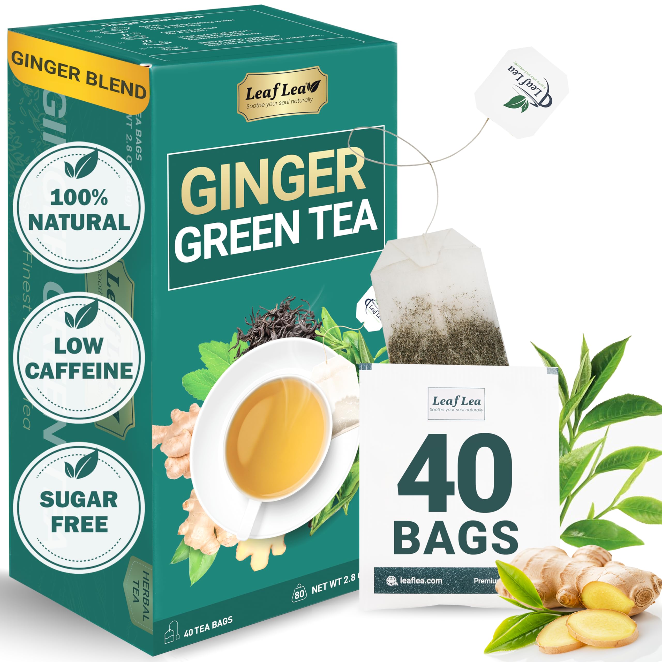 LeafLea Ginger Green Tea