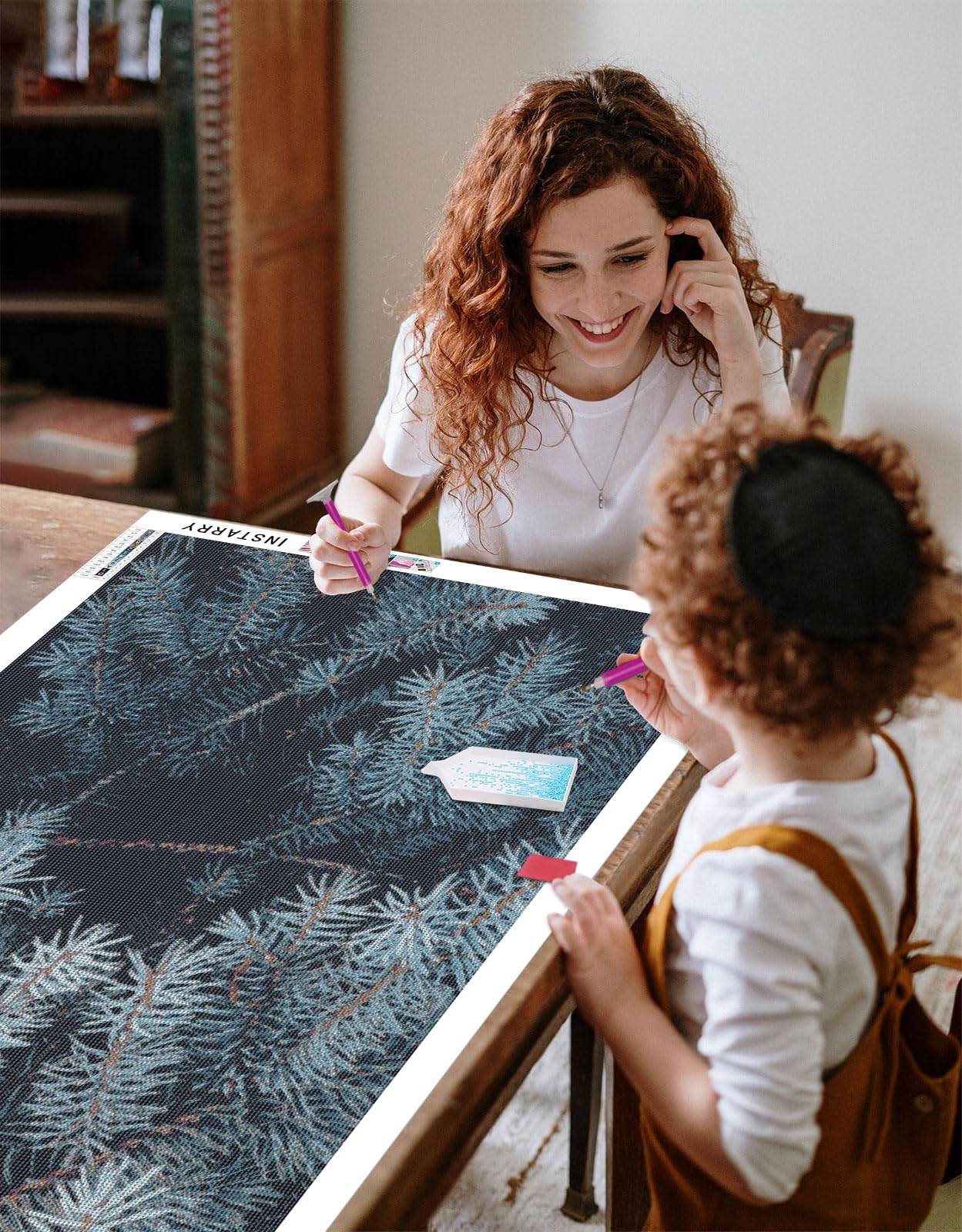 Instarry Diamond Painting 60x40 Cm: Pianeta Colorato, Kit Completo Per Decorazioni Casa - 4