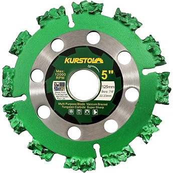 Cutting Disc for Roots 125 mm x 22.23 mm Premium Quality Carbide Cutting Disc for Tree Trunk Wood Hard Rubber Plastic