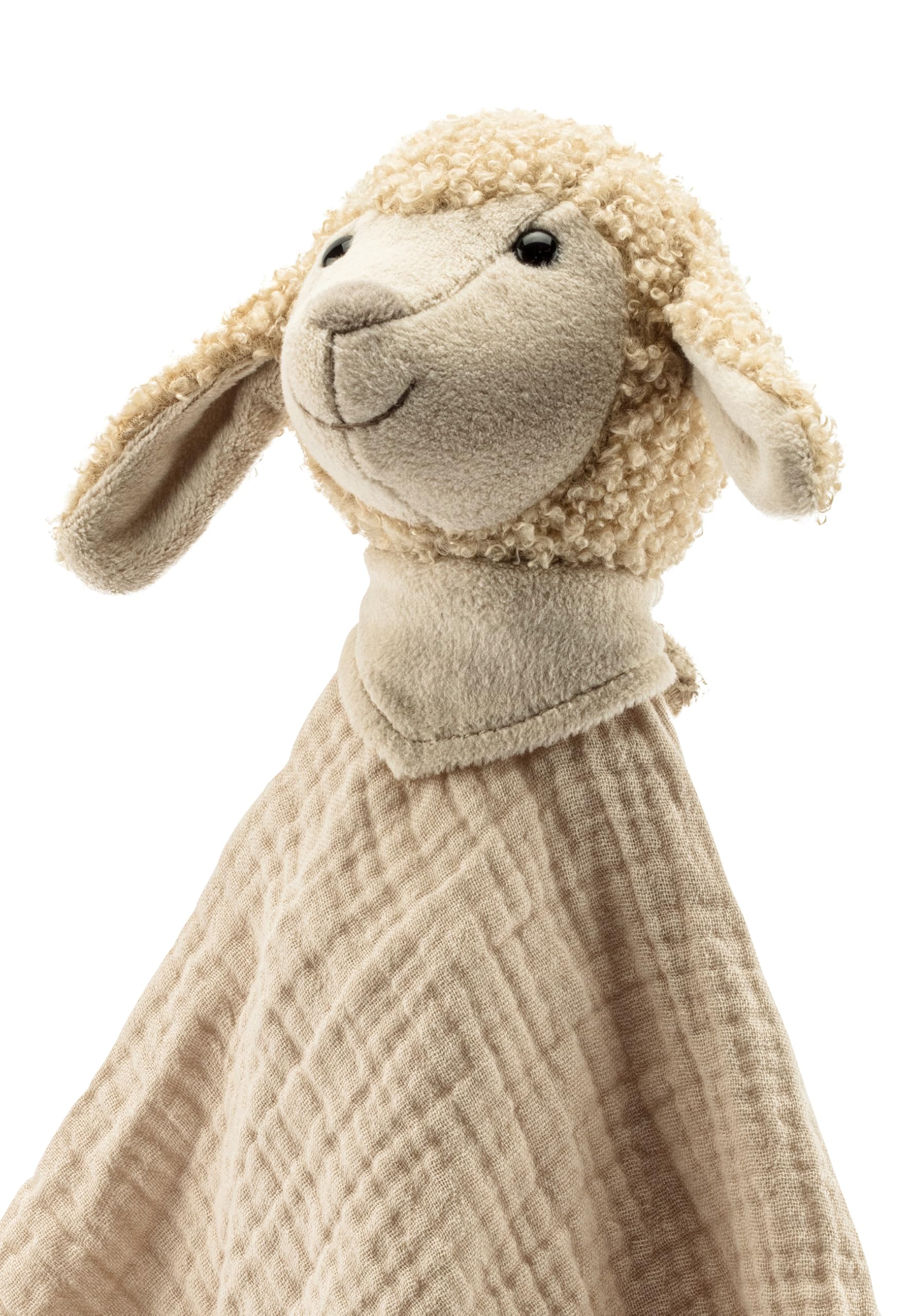 Sterntaler Schmusetuch L Schaf Flocke - Baby Kuscheltuch aus leichtem Musselin - Baby und Kinder Schnuffeltuch aus hochwertigen Materialien - Kuscheltier für zu Hause & Unterwegs, beige