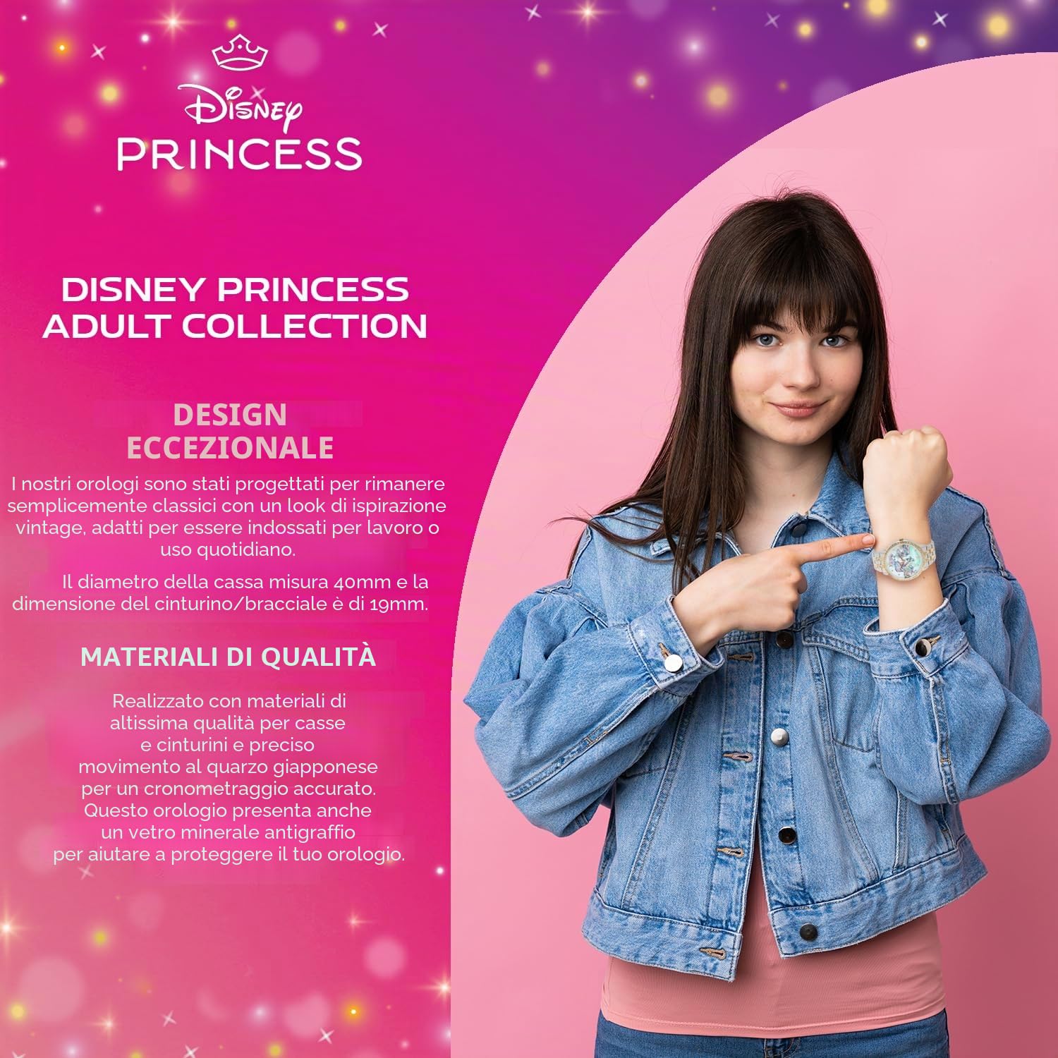 Disney – Orologio da donna con strass