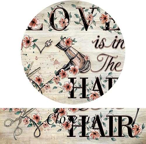 Miniatura 5 de KREATIVE ARTS Love The Hair - Arte de pared vintage para peluquería, pinturas de herramientas de peluquería, obras de arte de salón de belleza,