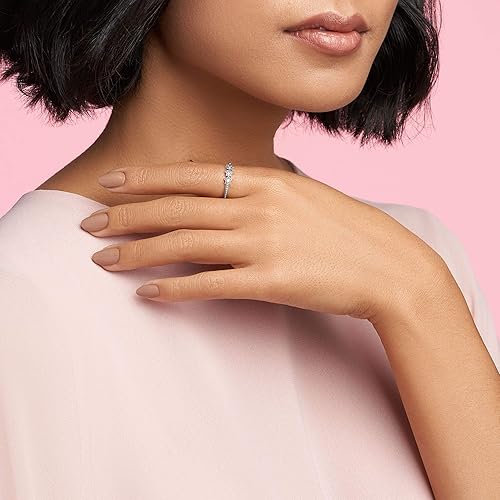 Miniatura 3 de PANDORA Anillo de estrellas celestiales Anillo de plata de ley para mujer Anillo de capas o apilable Plata de ley con circonita cúbica