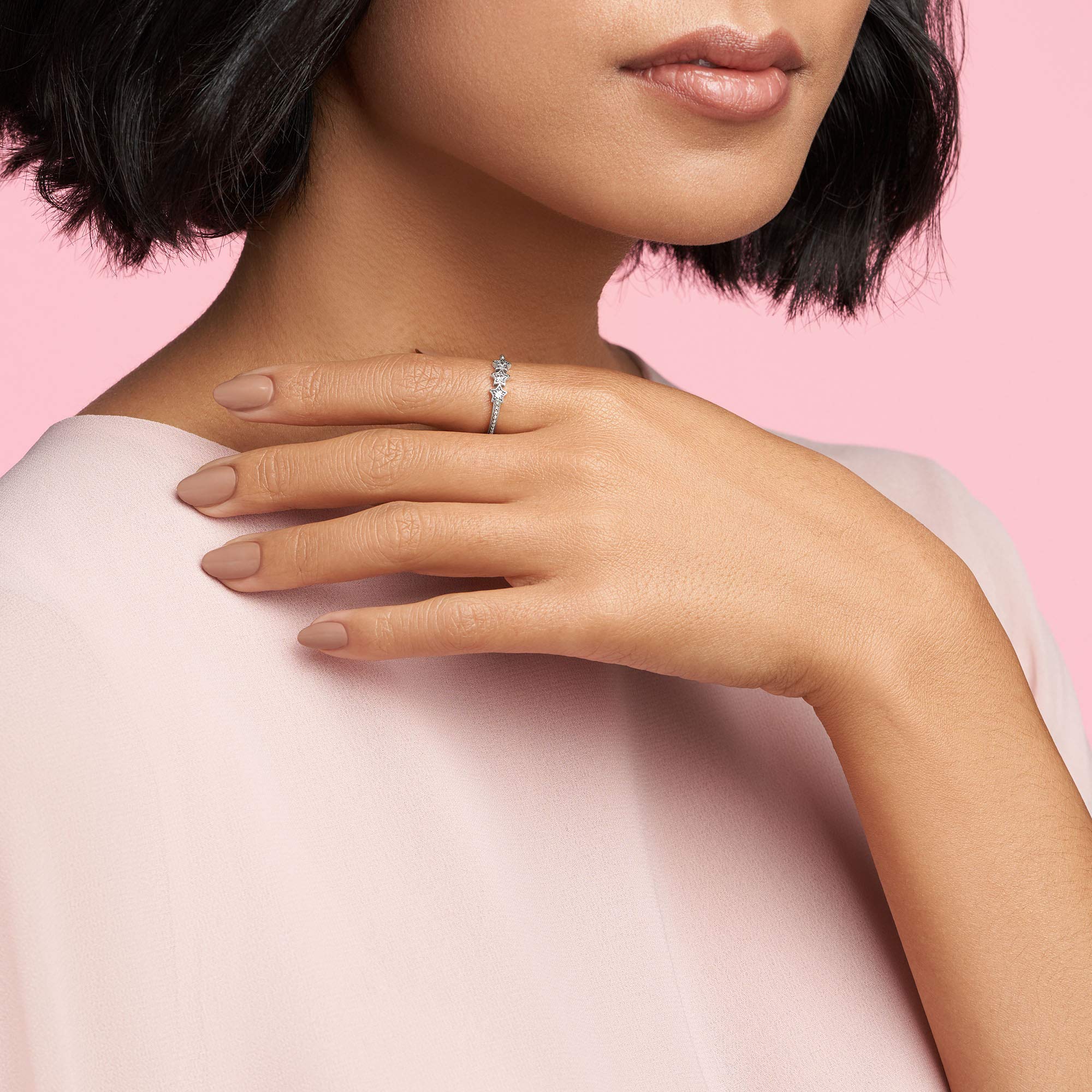 Pandora Passions Ring Sterne, Sterlingsilber, mit klarem Cubic Zirkonia