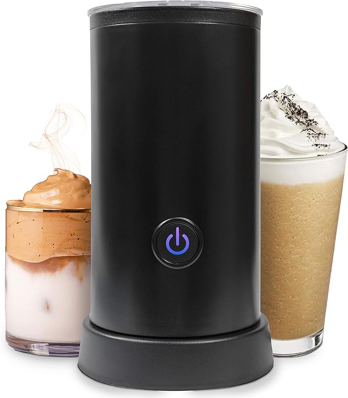 Milk Frother Machine (UK Company) Coffee Frother Milk Steamer Hot and Cold Milk Amazon.co.uk