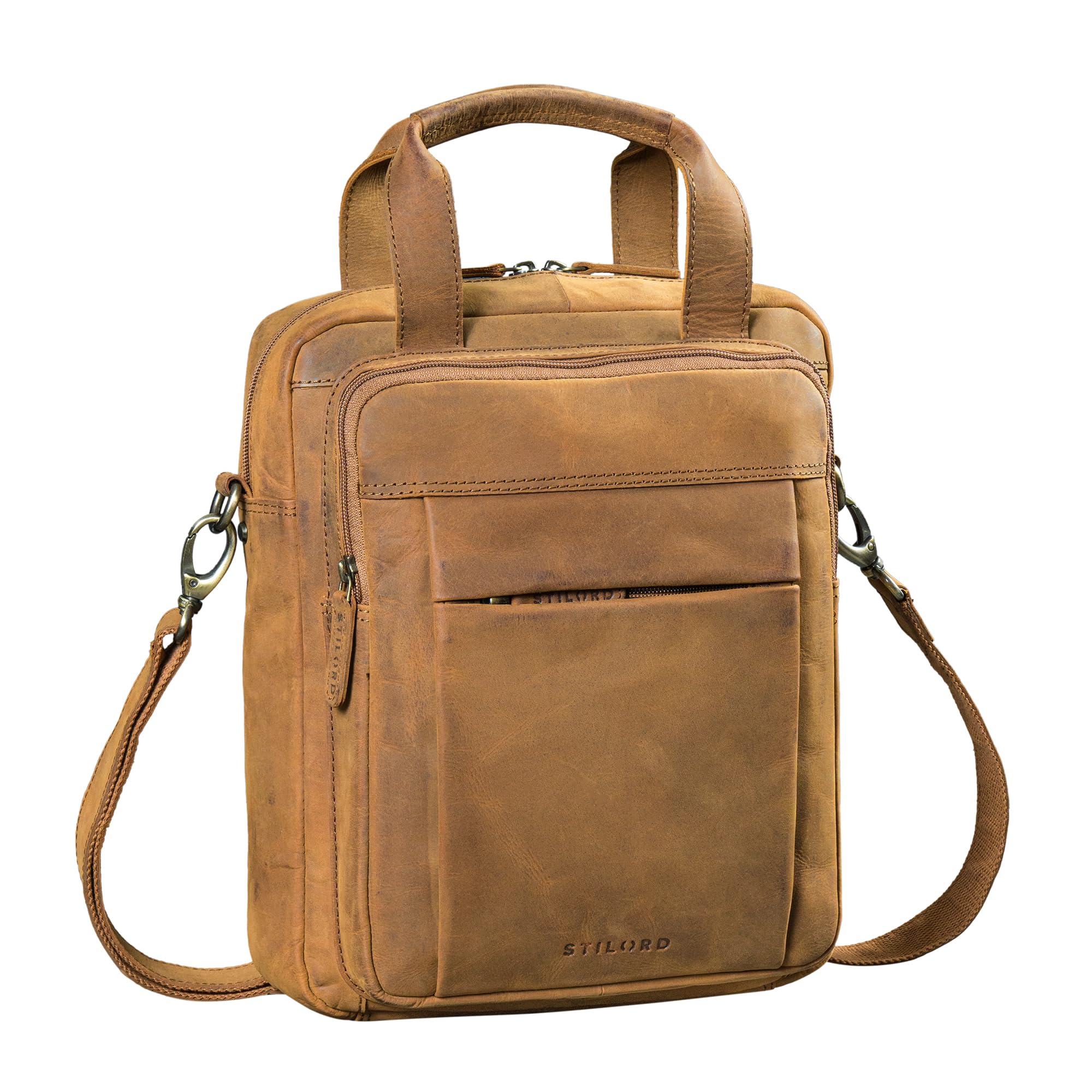 STILORD "Eldon Borsello Uomo Tracolla Pelle – Borsa Tracolla Uomo Vera Pelle – Messenger Bag Piccola Vintage – Borsa Lavoro Università Viaggio Colore:nero
