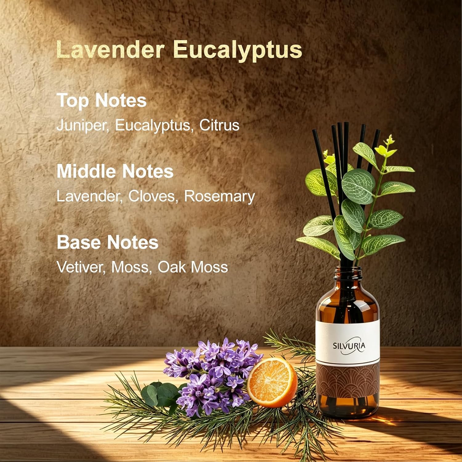Reed Diffuser Set,Lavender Eucalyptus Scented Oil Diffuser