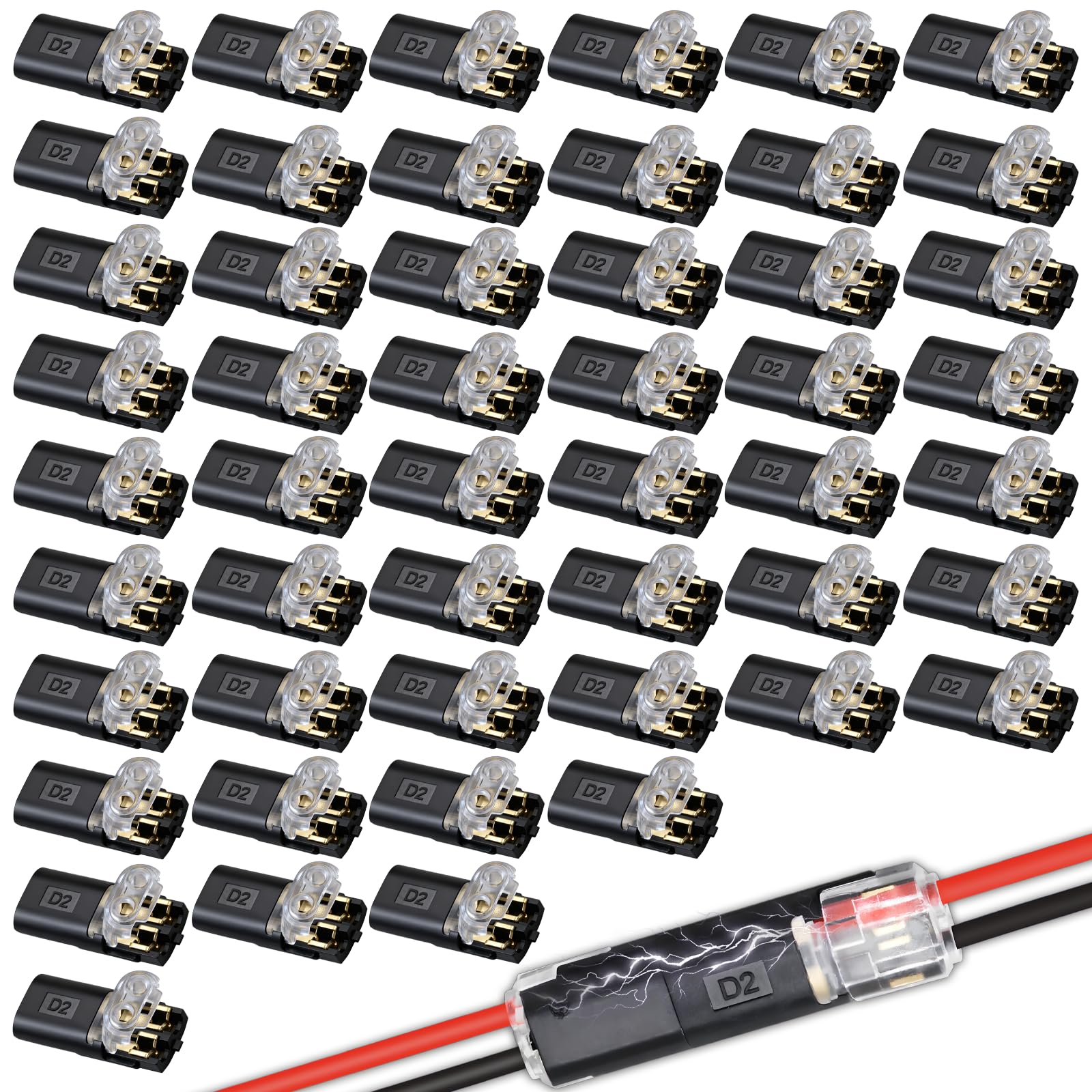 Quick Wire Connectors - No Stripping Needed -9
