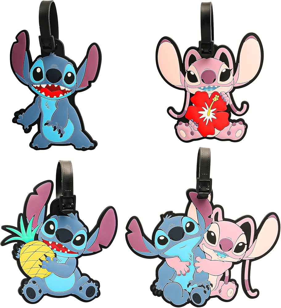 Amazon.co.jp: Lilo and Stitch ラゲッジタグ 4パック 公式ライセンス