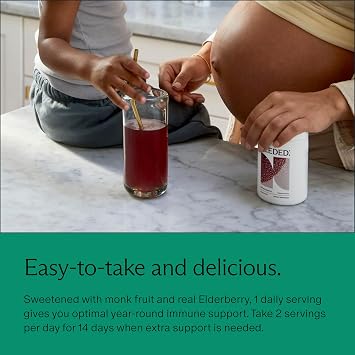 Needed. Immune Support Immunity Powder, Zinc with Elderberry