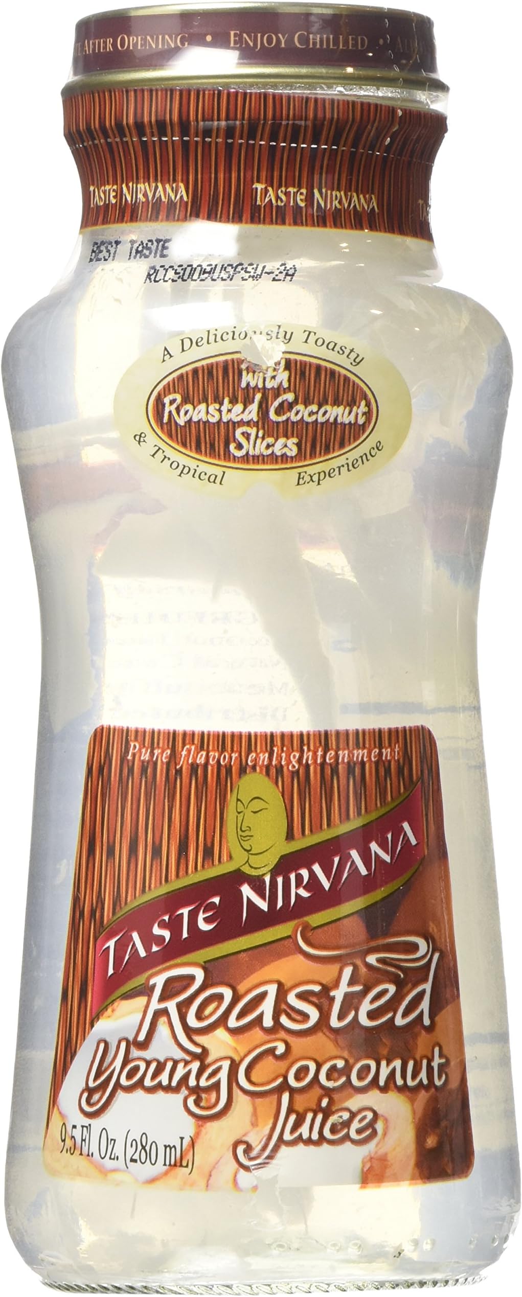 Taste Nirvana Real Roasted Coconut Juice 9.5 Ounce (Pack Of 12)