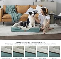 Vista 127 de Bedsure - Cama ortopédica XXL para perros, sofá cama lavable para perros gigantes, espuma de soporte con funda extraíble y lavable, forro Marrón