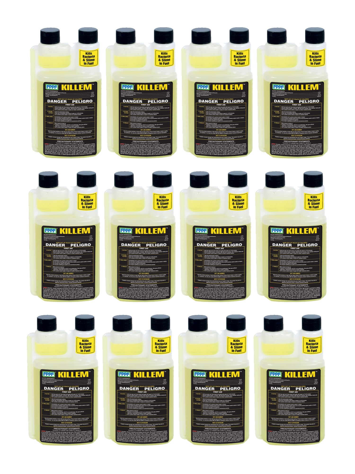 12 Bottles Killem FPPF Bacteria Slime Killer 16 Oz. NEW