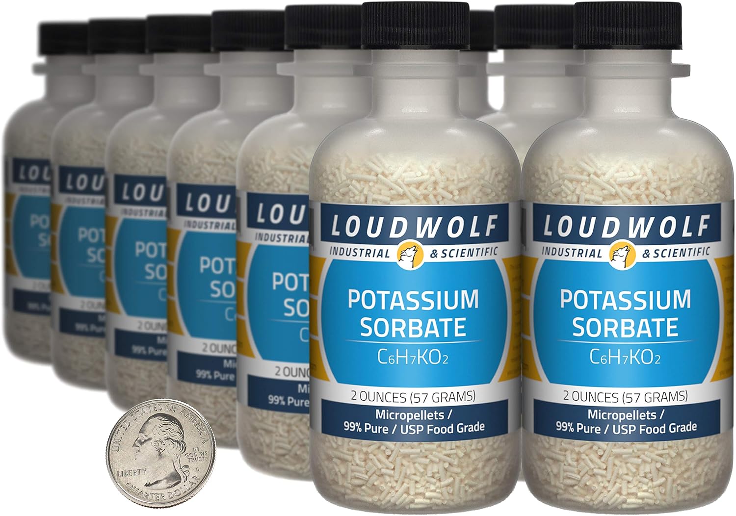 Potassium Sorbate / 8 Ounces / 2 Bottles / 99% Pure USP Food Grade/Micropellets
