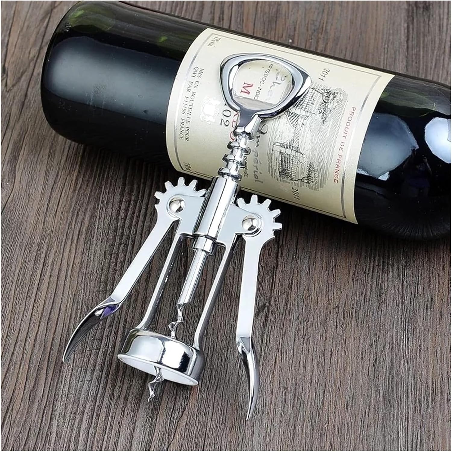Wing Corkscrew for Red Wine Beer, Wine Opener, Zinc Alloy Premium Wing Corkscrew Wine Bottle Opener