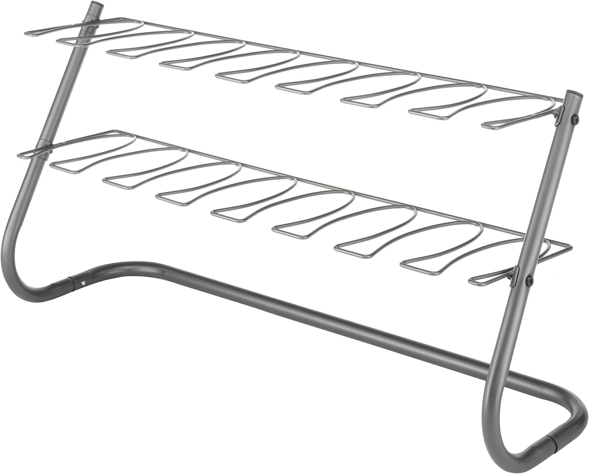 Whitmor 4-Pair Boot Stand - Gunmetal