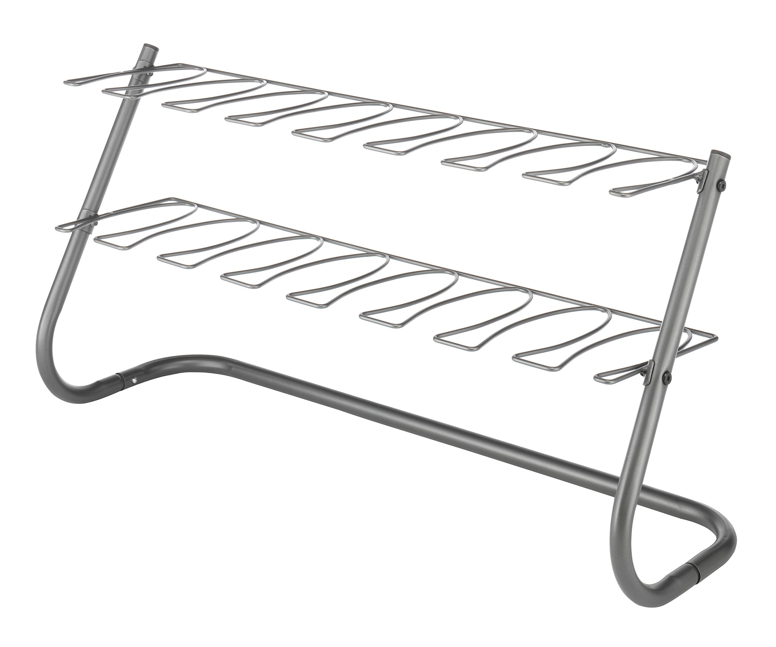 Whitmor 4-Pair Boot Stand - Gunmetal