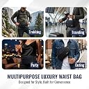 Murva Waist Bag for Men & Women | RFID Safe Chest Bag with Multiple Pockets, Premium Zippers & Adjustable Strap | Travel Pouch Bag for Men, Hiking, Cycling gallery image