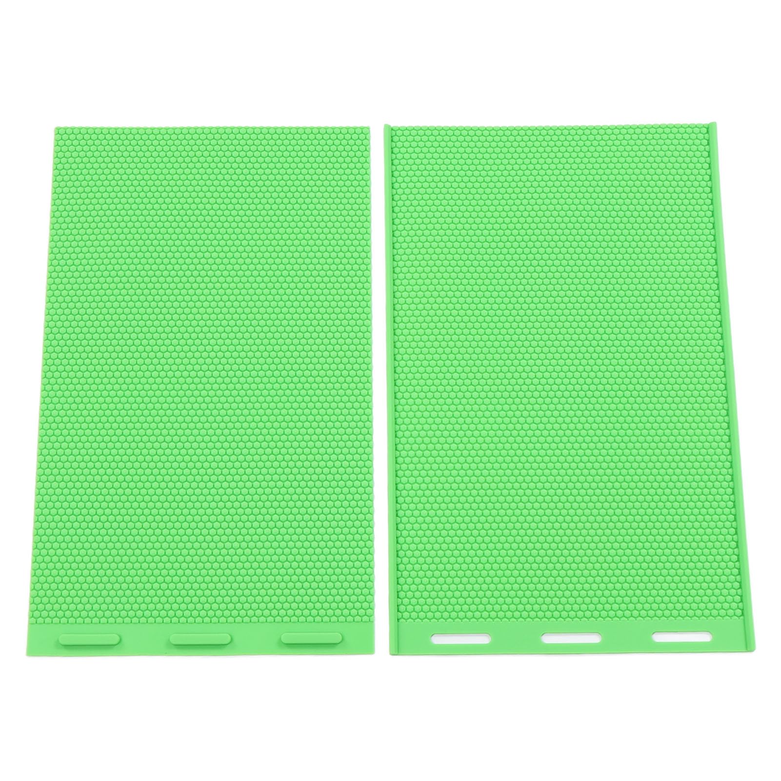 Ejoyous Foglio di Cera d'api, Materiale Siliconico, Pressa Flessibile per Cera d'api Facile Produzione di 2 Pezzi per Apicoltori e Appassionati di Fai da Te (GREEN)