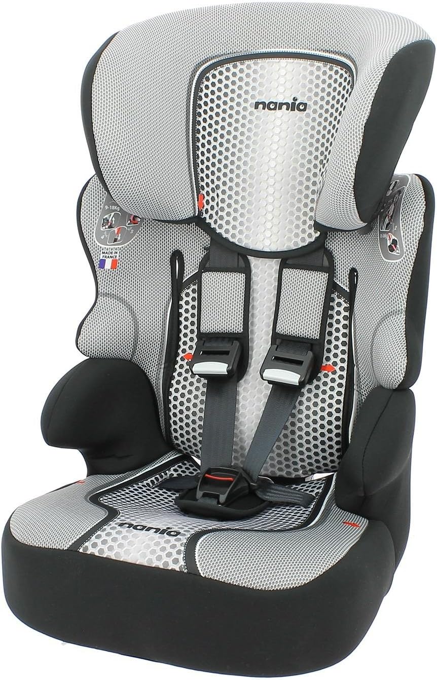 Nania Beline Group 1/2/3 Highback Booster Car Seat, Grey
