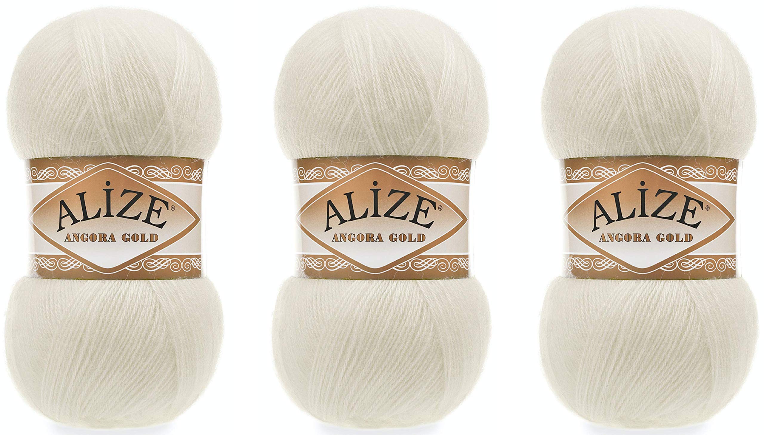 Amazon.com: Alize Angora Gold Yarn 20% Wool 80% Acrylic Lot of