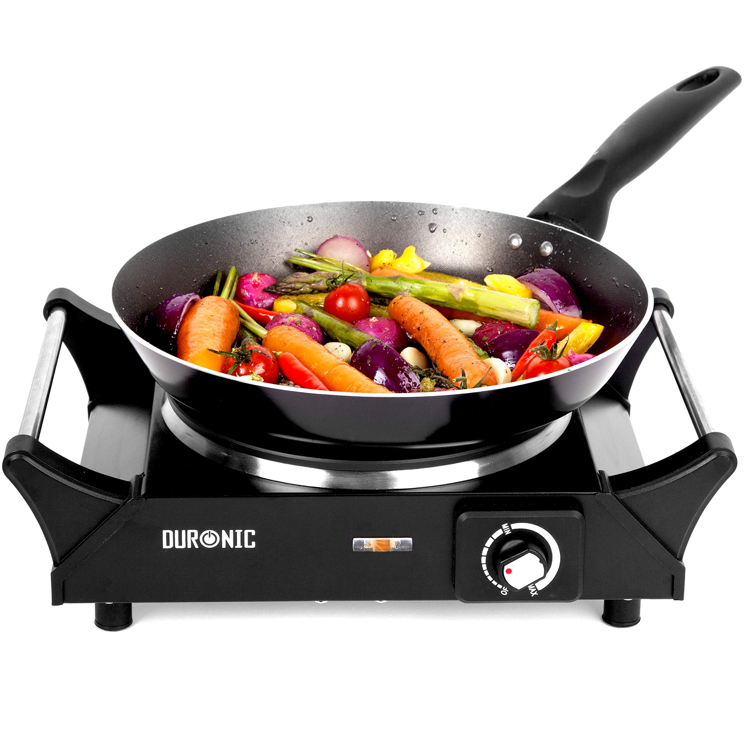 Buy Duronic Hot Plate HP1BK For TableTop Cooking 1500W Black Steel Electric Single Hob
