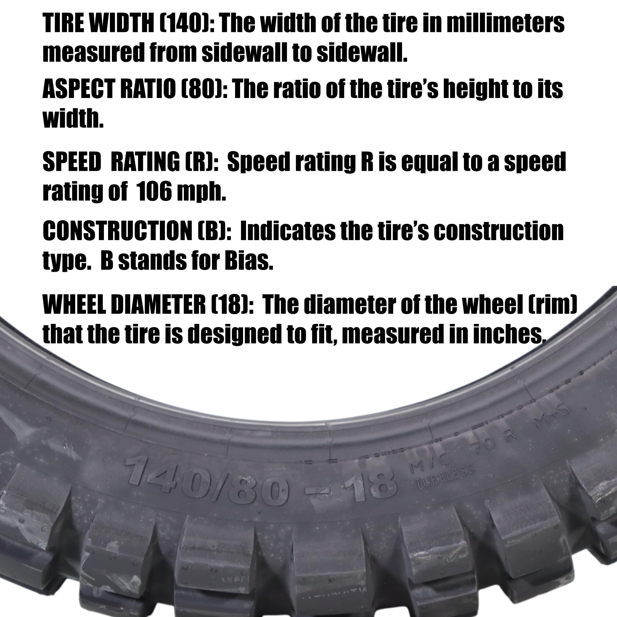Continental TKC 80 Twinduro 70R TL M+S Off-road Rear Tire 140/80