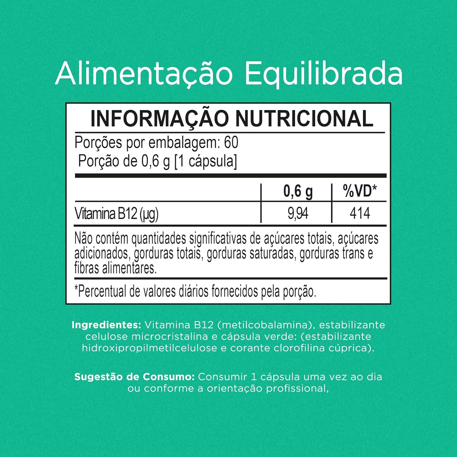 Nutrify – Vitamina B12 – Metilcobalamina 414% VD – Multivitamínico – Suplemento Alimentar para o Metabolismo Energético – Vegano e Livre de Aditivos Artificiais – 60 Cápsulas em promoção! Veja a oferta e mais achadinhos de Vitaminas & Suplementos 3 Hoje é o melhor dia para comprar Nutrify – Vitamina B12 – Metilcobalamina 414% VD – Multivitamínico – Suplemento Alimentar para o Metabolismo Energético – Vegano e Livre de Aditivos Artificiais – 60 Cápsulas com aquele preço maroto! Promoção! Aproveite a oferta! 3