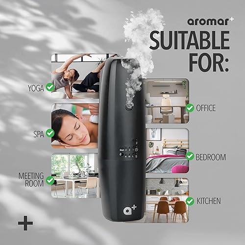 Miniatura 5 de AROMAR Difusor de aroma enchufable sin agua  Máquina de aceite esencial de aire frío, controlada por aplicación, cubre 500 pies cuadrados  Aroma